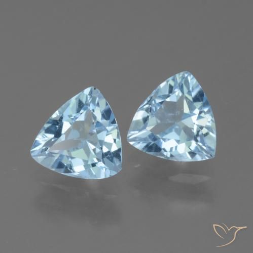 Shop natural 2.28ct Bleu ciel Topaze gems, Trillion, from Brésil at GemSelect. In stock, global shipping!