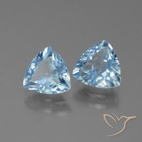 Shop natural 2.63ct Bleu ciel Topaze gems, Trillion, from Brésil at GemSelect. In stock, global shipping!