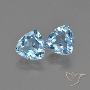 Shop natural 2.94ct Bleu ciel Topaze gems, Trillion, from Brésil at GemSelect. In stock, global shipping!