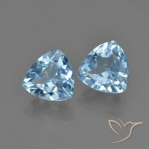 Shop natural 2.66ct Bleu ciel Topaze gems, Trillion, from Brésil at GemSelect. In stock, global shipping!