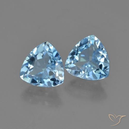 Shop natural 2.77ct Bleu ciel Topaze gems, Trillion, from Brésil at GemSelect. In stock, global shipping!