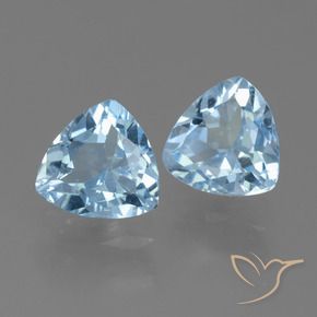 Shop natural 2.72ct Bleu ciel Topaze gems, Trillion, from Brésil at GemSelect. In stock, global shipping!