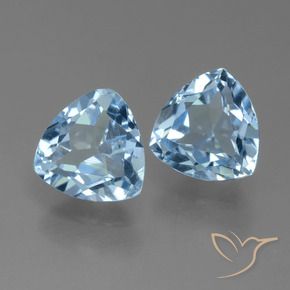 Shop natural 2.89ct Bleu ciel Topaze gems, Trillion, from Brésil at GemSelect. In stock, global shipping!