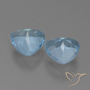 Shop natural 2.89ct Bleu ciel Topaze gems, Trillion, from Brésil at GemSelect. In stock, global shipping!