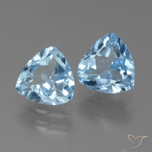 Shop natural 2.83ct Bleu ciel Topaze gems, Trillion, from Brésil at GemSelect. In stock, global shipping!