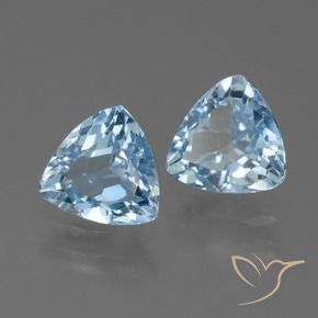 Shop natural 2.60ct Bleu ciel Topaze gems, Trillion, from Brésil at GemSelect. In stock, global shipping!