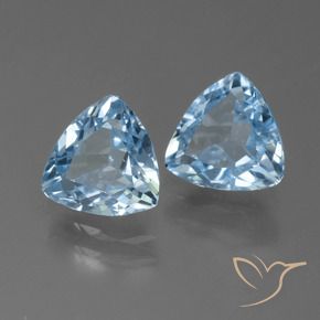Shop natural 2.46ct Bleu ciel Topaze gems, Trillion, from Brésil at GemSelect. In stock, global shipping!