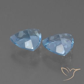 Shop natural 2.46ct Bleu ciel Topaze gems, Trillion, from Brésil at GemSelect. In stock, global shipping!
