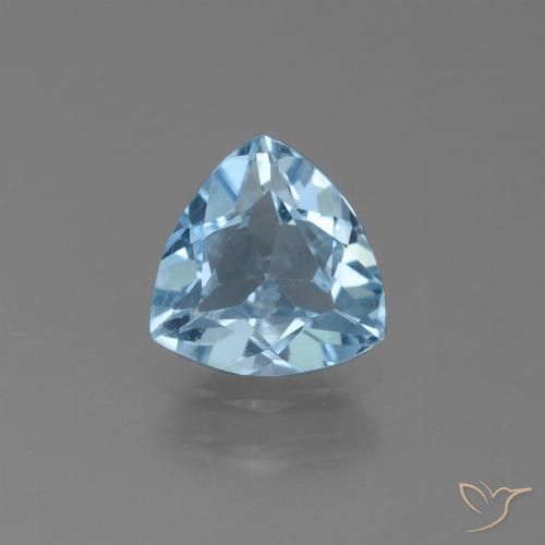 1.14ct Naturel Bleu ciel Topaze, Trillion, VS