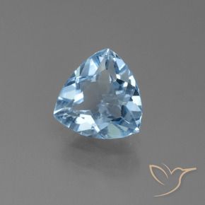Topaze Bleu ciel naturelle Trillion, 1.14 ct, VS