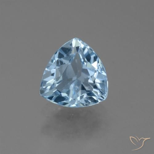 1.32ct Naturel Bleu ciel Topaze, Trillion, VS