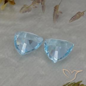 Shop natural 2.55ct Bleu Suisse Topaze gems, Trillion, from Brésil at GemSelect. In stock, global shipping!
