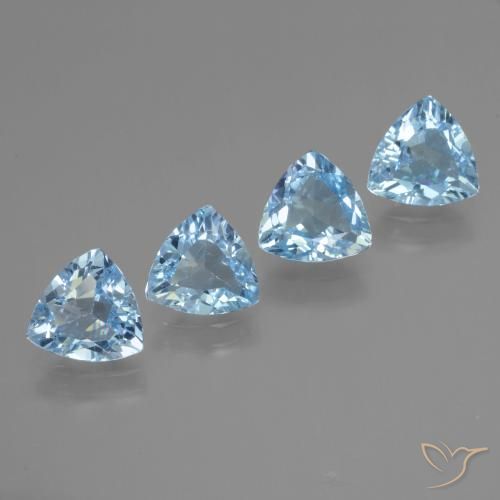 Shop natural 4.47ct Bleu ciel Topaze gems, Trillion, from Brésil at GemSelect. In stock, global shipping!