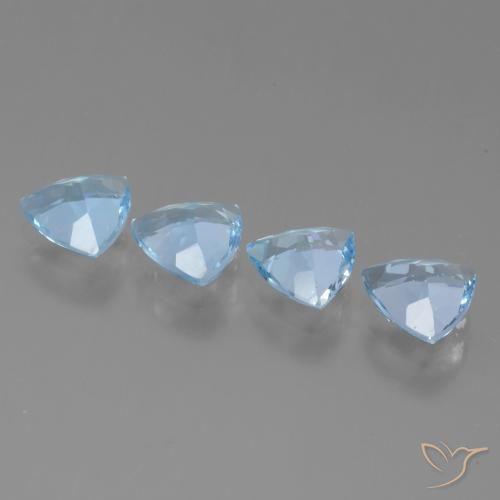 Shop natural 4.47ct Bleu ciel Topaze gems, Trillion, from Brésil at GemSelect. In stock, global shipping!