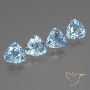 Shop natural 4.88ct Bleu ciel Topaze gems, Trillion, from Brésil at GemSelect. In stock, global shipping!