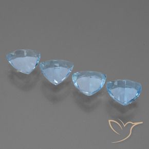 Shop natural 4.88ct Bleu ciel Topaze gems, Trillion, from Brésil at GemSelect. In stock, global shipping!