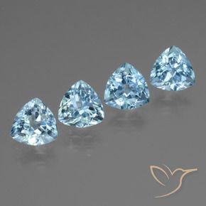 Shop natural 4.95ct Bleu ciel Topaze gems, Trillion, from Brésil at GemSelect. In stock, global shipping!