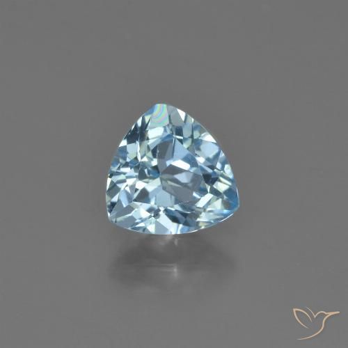 1.35ct Naturel Bleu ciel Topaze, Trillion, VVS-VS