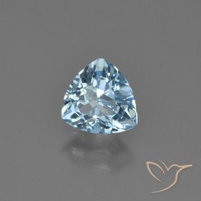 Topaze Bleu ciel naturelle Trillion, 1.35 ct, VVS-VS
