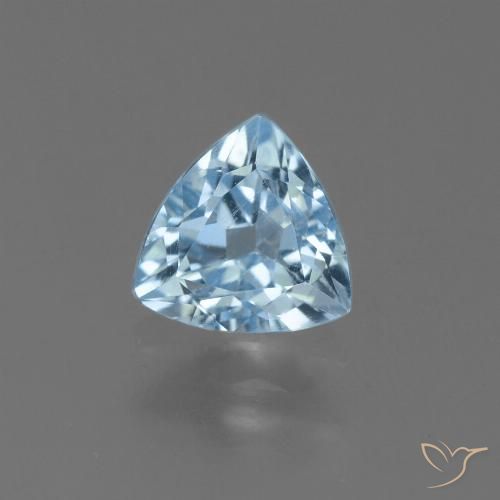 1.34ct Naturel Bleu ciel Topaze, Trillion, VS