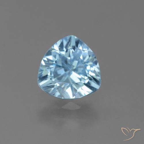 1.32ct Naturel Bleu ciel Topaze, Trillion, VS