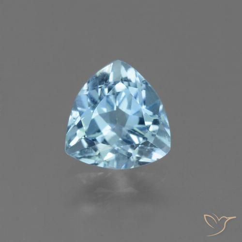 1.32ct Naturel Bleu ciel Topaze, Trillion, VS