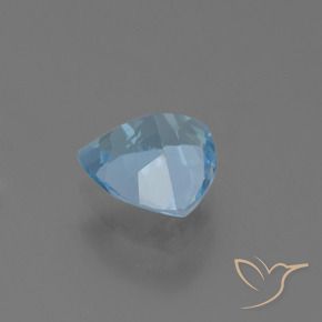 Topaze Bleu ciel naturelle Trillion, 1.32 ct, VS