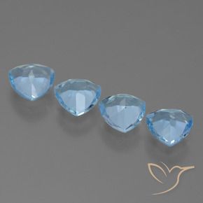 Shop natural 5.08ct Bleu ciel Topaze gems, Trillion, from Brésil at GemSelect. In stock, global shipping!