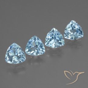 Shop natural 4.75ct Bleu ciel Topaze gems, Trillion, from Brésil at GemSelect. In stock, global shipping!