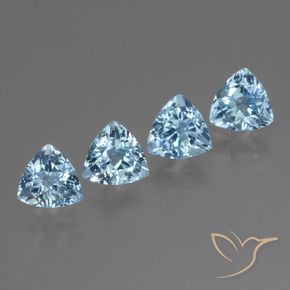 Shop natural 4.54ct Bleu ciel Topaze gems, Trillion, from Brésil at GemSelect. In stock, global shipping!