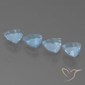 Shop natural 4.65ct Bleu ciel Topaze gems, Trillion, from Brésil at GemSelect. In stock, global shipping!