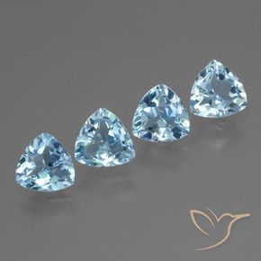 Shop natural 4.86ct Bleu ciel Topaze gems, Trillion, from Brésil at GemSelect. In stock, global shipping!