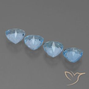 Shop natural 4.86ct Bleu ciel Topaze gems, Trillion, from Brésil at GemSelect. In stock, global shipping!