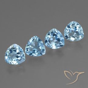 Shop natural 5.37ct Bleu ciel Topaze gems, Trillion, from Brésil at GemSelect. In stock, global shipping!