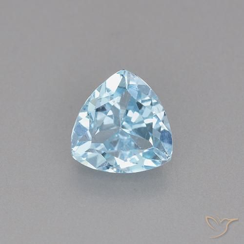 1.45ct Naturel Bleu ciel Topaze, Trillion, VS