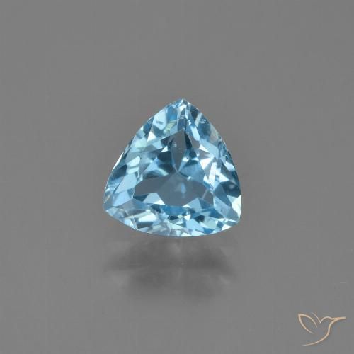 1.30ct Naturel Bleu ciel Topaze, Trillion, VS