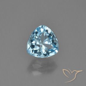 Topaze Bleu Suisse naturelle Trillion, 1.46 ct, VS