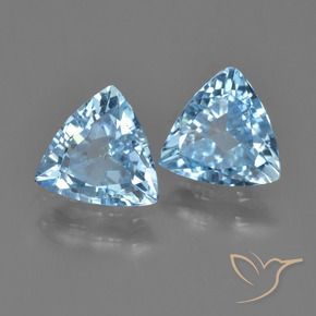 Shop natural 2.32ct Bleu ciel Topaze gems, Trillion, from Brésil at GemSelect. In stock, global shipping!
