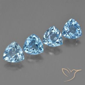 Shop natural 5.36ct Bleu ciel Topaze gems, Trillion, from Brésil at GemSelect. In stock, global shipping!