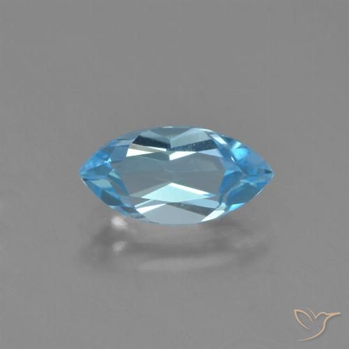1.34ct Naturel Bleu ciel Topaze, Marquise, VVS-VS