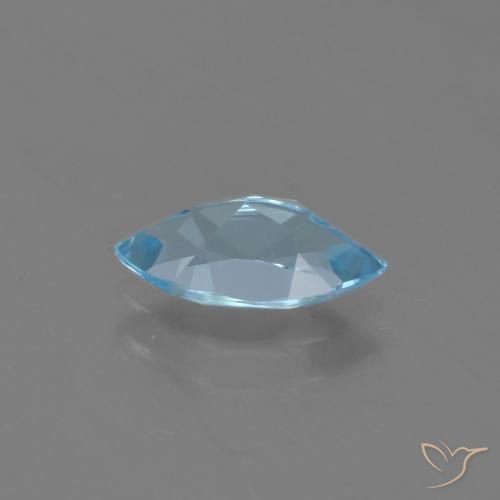 Topaze Bleu Suisse naturelle Marquise, 1.31 ct, VVS-VS