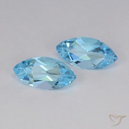 Shop natural 2.51ct Bleu ciel Topaze gems, Marquise, from Brésil at GemSelect. In stock, global shipping!