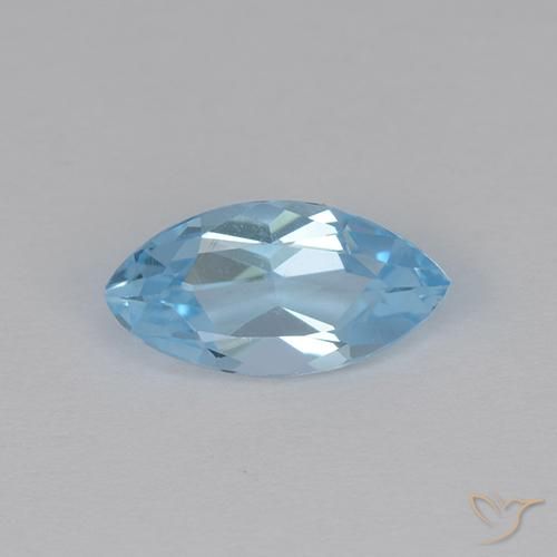 1.36ct Naturel Bleu ciel Topaze, Marquise, VVS-VS