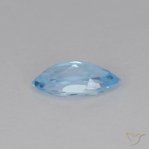 Topaze Bleu ciel naturelle Marquise, 1.36 ct, VVS-VS