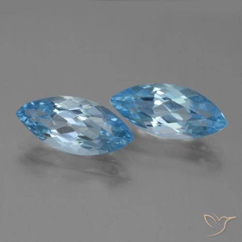 Shop natural 7.51ct Bleu Suisse Topaze gems, Marquise, from Brésil at GemSelect. In stock, global shipping!