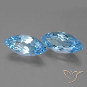 Shop natural 7.36ct Bleu ciel Topaze gems, Marquise, from Brésil at GemSelect. In stock, global shipping!