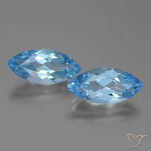 Shop natural 7.54ct Bleu Suisse Topaze gems, Marquise, from Brésil at GemSelect. In stock, global shipping!