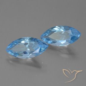 Shop natural 7.07ct Bleu Suisse Topaze gems, Marquise, from Brésil at GemSelect. In stock, global shipping!