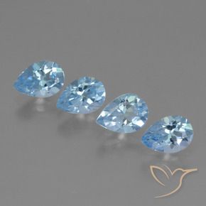 Shop natural 3.33ct Bleu ciel Topaze gems, En forme de poire, from Brésil at GemSelect. In stock, global shipping!