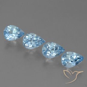 Shop natural 3.41ct Bleu Suisse Topaze gems, En forme de poire, from Brésil at GemSelect. In stock, global shipping!